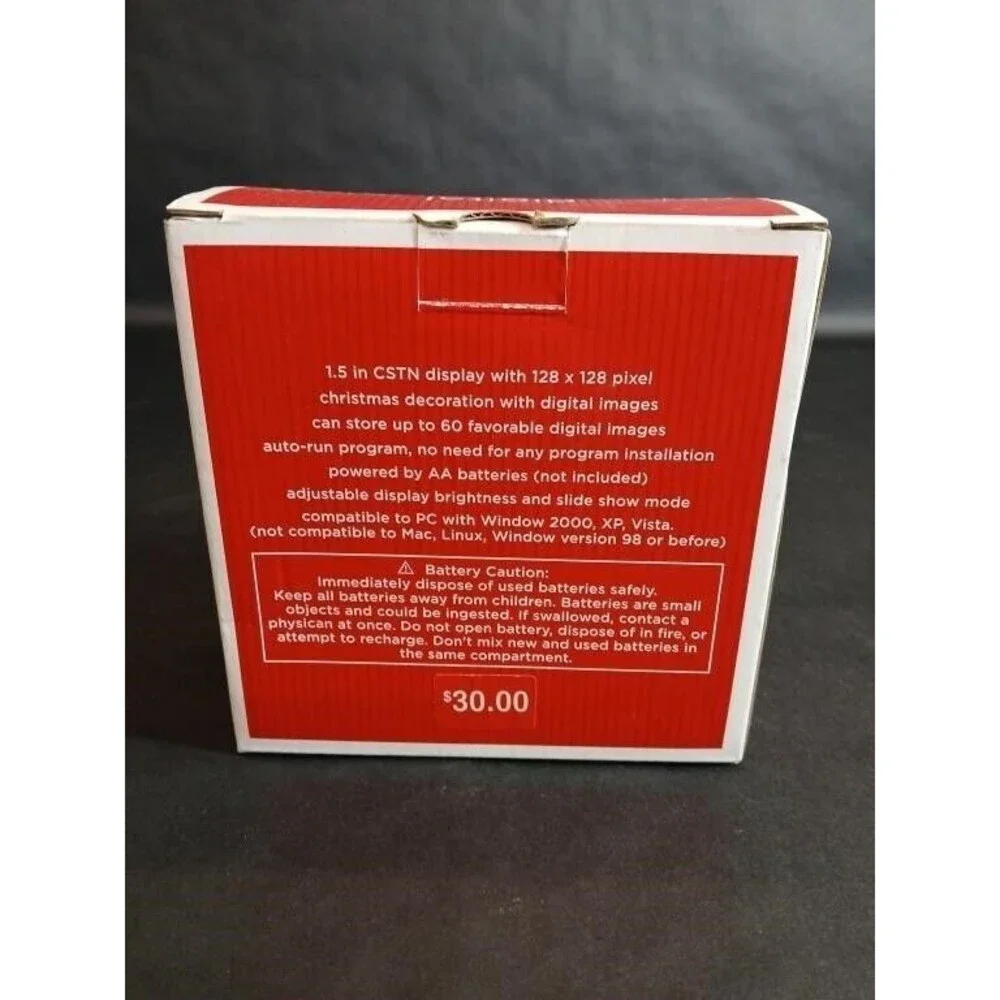 RETRO 2008 Digital Christmas Ornament by Target PC Win 2000, XP, Vista